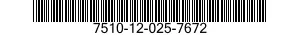 7510-12-025-7672  7510120257672 120257672