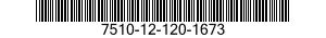 7510-12-120-1673 CHALK,MARKING 7510121201673 121201673