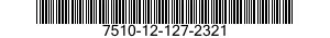 7510-12-127-2321  7510121272321 121272321