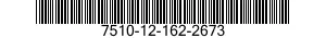 7510-12-162-2673 TAPE,IDENTIFICATION 7510121622673 121622673
