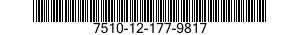 7510-12-177-9817 TAPE,PRESSURE SENSITIVE ADHESIVE 7510121779817 121779817