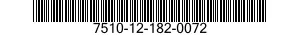 7510-12-182-0072 TAPE,EMBOSSING 7510121820072 121820072
