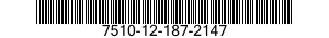 7510-12-187-2147  7510121872147 121872147