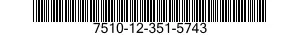 7510-12-351-5743 TAPE,IDENTIFICATION 7510123515743 123515743