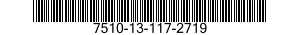 7510-13-117-2719 BINDER,CARD 7510131172719 131172719