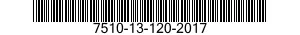 7510-13-120-2017 TAPE,PRESSURE SENSITIVE ADHESIVE 7510131202017 131202017