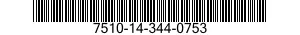 7510-14-344-0753 CHIFFRE,CIRCUIT IMP 7510143440753 143440753