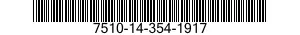 7510-14-354-1917 TAPE,PRESSURE SENSITIVE ADHESIVE 7510143541917 143541917