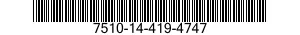 7510-14-419-4747  7510144194747 144194747