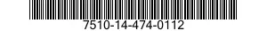 7510-14-474-0112  7510144740112 144740112