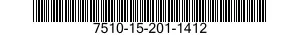 7510-15-201-1412 INSERT,INDEX TAB 7510152011412 152011412