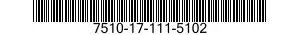 7510-17-111-5102 TAPE,EMBOSSING 7510171115102 171115102