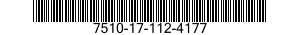 7510-17-112-4177 BINDING ELEMENT,PLASTIC 7510171124177 171124177