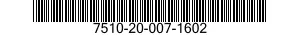 7510-20-007-1602 TAPE,PRESSURE SENSITIVE ADHESIVE 7510200071602 200071602