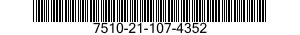 7510-21-107-4352 TAPE,PRESSURE SENSITIVE ADHESIVE 7510211074352 211074352