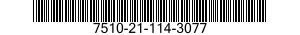 7510-21-114-3077 TAPE,PRESSURE SENSITIVE ADHESIVE 7510211143077 211143077