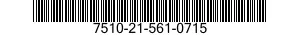 7510-21-561-0715  7510215610715 215610715