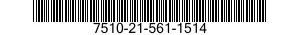 7510-21-561-1514 TAB SET,INDEX 7510215611514 215611514