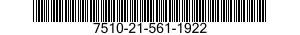 7510-21-561-1922 TAPE,PRESSURE SENSITIVE ADHESIVE 7510215611922 215611922