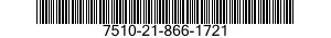 7510-21-866-1721  7510218661721 218661721