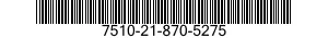 7510-21-870-5275 TAPE,PRESSURE SENSITIVE ADHESIVE 7510218705275 218705275
