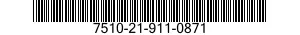 7510-21-911-0871 INKING PAD,RUBBER STAMP 7510219110871 219110871