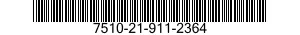 7510-21-911-2364 TAPE,PRESSURE SENSITIVE ADHESIVE 7510219112364 219112364