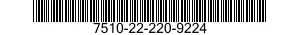7510-22-220-9224  7510222209224 222209224