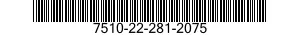 7510-22-281-2075  7510222812075 222812075