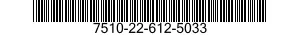 7510-22-612-5033 INKING PAD,RUBBER STAMP 7510226125033 226125033