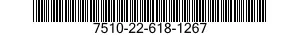 7510-22-618-1267 TAPE,EMBOSSING 7510226181267 226181267