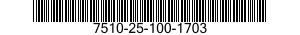 7510-25-100-1703  7510251001703 251001703