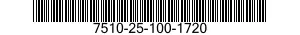 7510-25-100-1720  7510251001720 251001720
