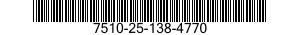 7510-25-138-4770 TAPE,PRESSURE SENSITIVE ADHESIVE 7510251384770 251384770