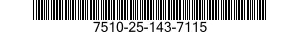 7510-25-143-7115 INK,CARTRIDGE 7510251437115 251437115