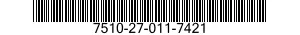 7510-27-011-7421 PIN,STRAIGHT 7510270117421 270117421
