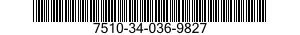 7510-34-036-9827 INKING PAD,RUBBER STAMP 7510340369827 340369827