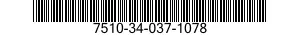 7510-34-037-1078 INK,STAMP PAD 7510340371078 340371078