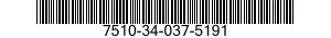 7510-34-037-5191 FILE SET,OFFICE RECORD 7510340375191 340375191