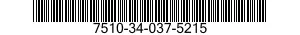 7510-34-037-5215 FILE SET,OFFICE RECORD 7510340375215 340375215