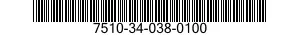 7510-34-038-0100 TAPE,EMBOSSING 7510340380100 340380100