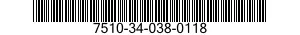7510-34-038-0118 INK,CARTRIDGE 7510340380118 340380118