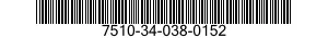 7510-34-038-0152 INK,CARTRIDGE 7510340380152 340380152