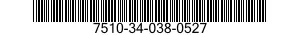 7510-34-038-0527 ERASER,RUBBER 7510340380527 340380527