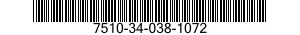 7510-34-038-1072 RIBBON,INKING 7510340381072 340381072