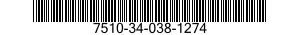 7510-34-038-1274 INKING PAD,RUBBER STAMP 7510340381274 340381274