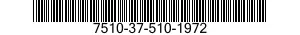 7510-37-510-1972 RUBBER BAND 7510375101972 375101972