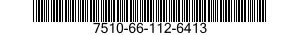 7510-66-112-6413 RULER,NONMETALLIC 7510661126413 661126413