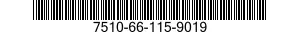 7510-66-115-9019 TAPE,PRESSURE SENSITIVE ADHESIVE 7510661159019 661159019