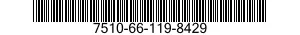 7510-66-119-8429 BINDER,LOOSE-LEAF 7510661198429 661198429
